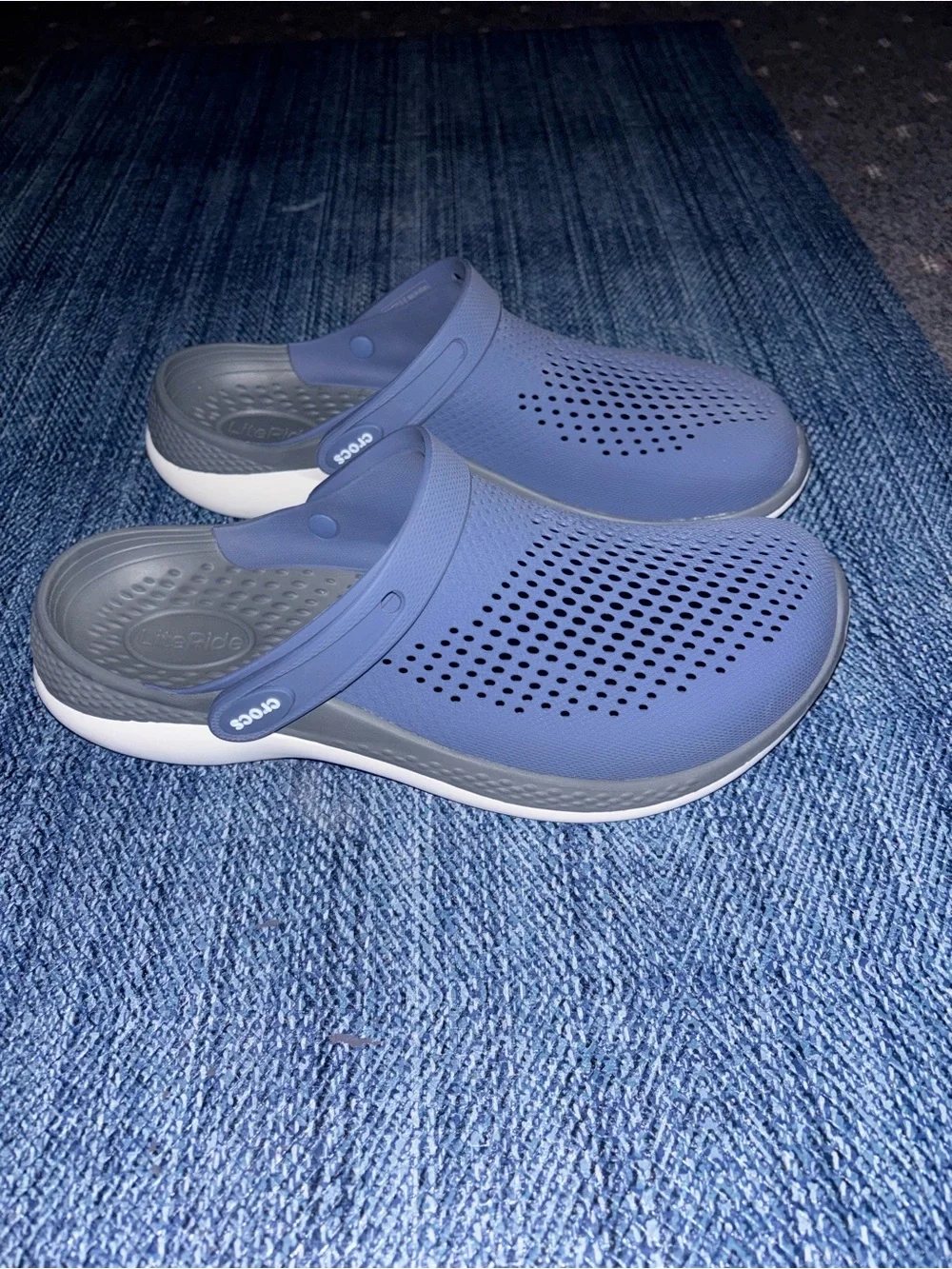 CROCS LiteRide Clog in Blue and Gray